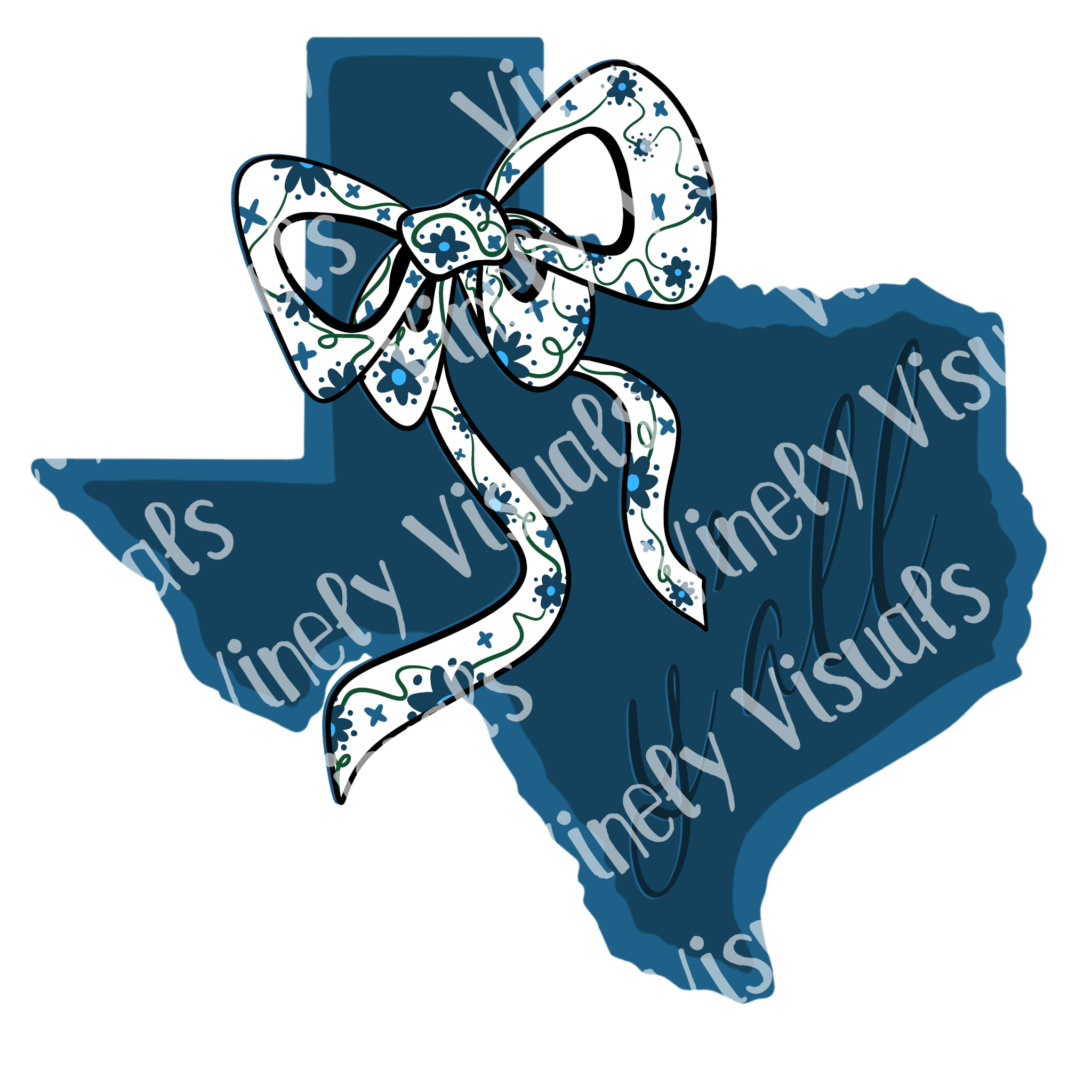 Texas Bow Digital Print